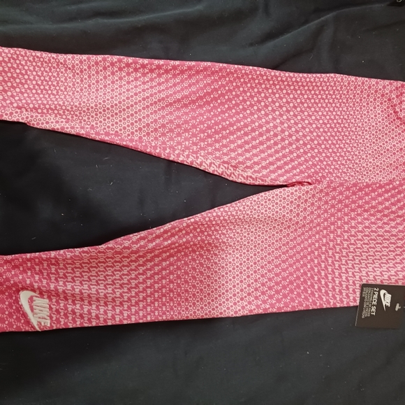 NEW!!! Girls Nike Pro Pink  Jacket and  Leggings 2 piece outfit, Size XS, NWT - Picture 6 of 10
